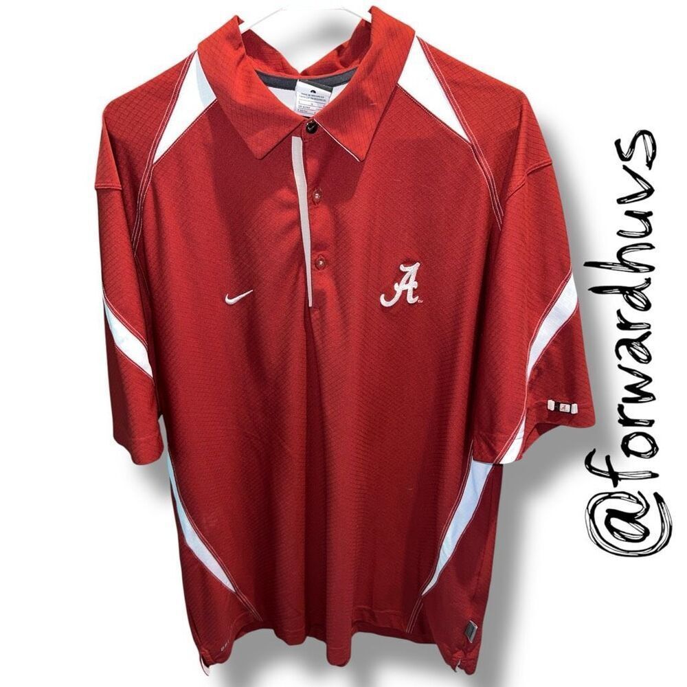 Nike Alabama Crimson Tide Polo Size Large